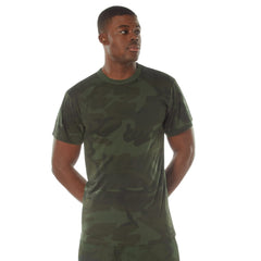 T-SHIRT ANTI-HUMIDITÉ CAMO DE MINUIT - CAMO MINUIT VERT FONCÉ / SMALL - VÊTEMENTS - T-SHIRTS