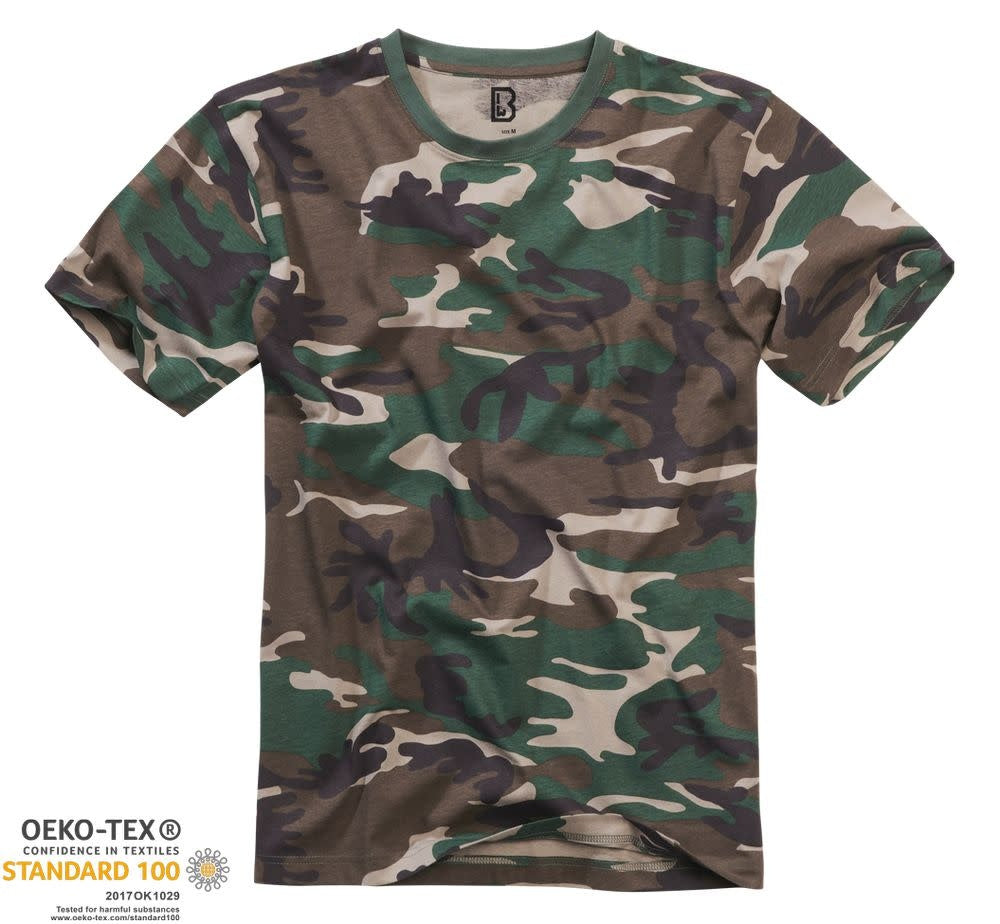 T-SHIRT BRANDIT 100% COTON - CAMO VERT / SMALL - VÊTEMENTS - T-SHIRTS