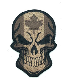 TÊTE DE MORT CANADA COULEURS VARIÉES - ÉQUIPEMENT TACTIQUE - ÉCUSSONS ET INSIGNES