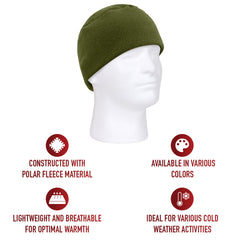 TUQUE EN POLAR EXTENSIBLE ET RESPIRANTE - VERT OLIVE - VÊTEMENTS - TUQUES