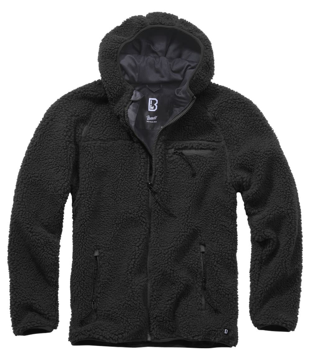 VESTE EN POLAR À CAPUCHON DE TYPE TEDDY BRANDIT