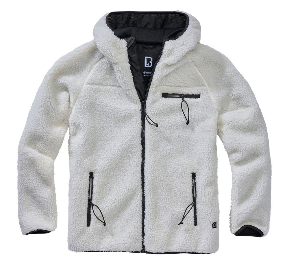 VESTE EN POLAR À CAPUCHON DE TYPE TEDDY BRANDIT