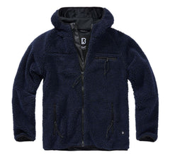 VESTE EN POLAR À CAPUCHON DE TYPE TEDDY BRANDIT - NOIR / 2X-LARGE - VÊTEMENTS - VESTES EN POLAR