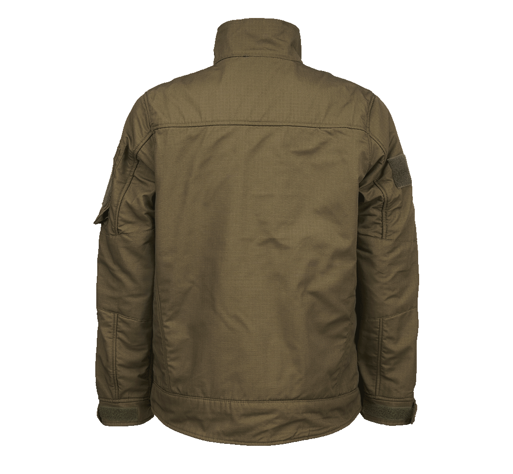 VESTE EN POLAR ET TISSU RIPSTOP BRANDIT