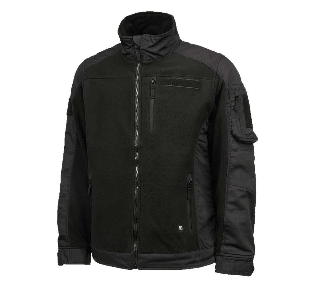 VESTE EN POLAR ET TISSU RIPSTOP BRANDIT