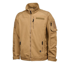 VESTE EN POLAR ET TISSU RIPSTOP BRANDIT - BEIGE / SMALL - VÊTEMENTS - MANTEAUX ET VESTES