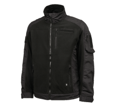 VESTE EN POLAR ET TISSU RIPSTOP BRANDIT - NOIR / SMALL - VÊTEMENTS - MANTEAUX ET VESTES