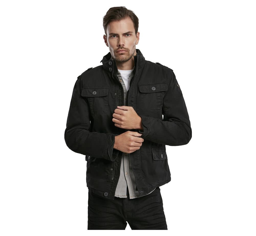 VESTE MILITAIRE BRITANNIA HIVER BRANDIT - NOIR / SMALL - VÊTEMENTS - MANTEAUX ET VESTES