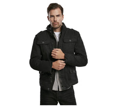 VESTE MILITAIRE BRITANNIA HIVER BRANDIT - NOIR / SMALL - VÊTEMENTS - MANTEAUX ET VESTES