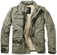 VESTE MILITAIRE BRITANNIA HIVER BRANDIT - VERT OLIVE / SMALL - VÊTEMENTS - MANTEAUX ET VESTES