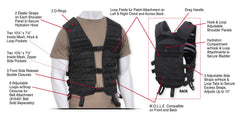 VESTE UTILITAIRE M.OL.L.E NOIRE - ÉQUIPEMENT TACTIQUE - VESTES TACTIQUES
