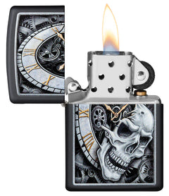 ZIPPO CRÂNE ET HORLOGE - PLEIN AIR CAMPING ET SURVIE - BRIQUETS