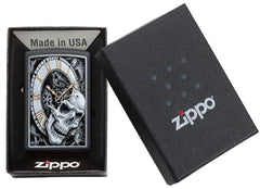 ZIPPO CRÂNE ET HORLOGE - PLEIN AIR CAMPING ET SURVIE - BRIQUETS