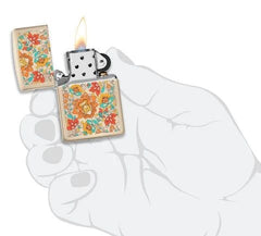 ZIPPO FLORAL VINTAGE - PLEIN AIR CAMPING ET SURVIE - BRIQUETS