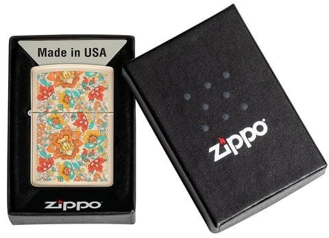 ZIPPO FLORAL VINTAGE - PLEIN AIR CAMPING ET SURVIE - BRIQUETS