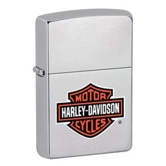 ZIPPO HARLEY DAVIDSON EN CHROME BROSSÉ - PLEIN AIR CAMPING ET SURVIE - BRIQUETS