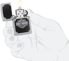 ZIPPO HARLEY-DAVIDSON FIBRE DE CARBON - PLEIN AIR CAMPING ET SURVIE - BRIQUETS