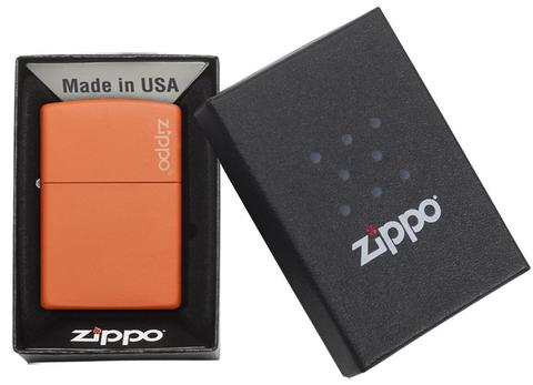 ZIPPO ORANGE MÂT AVEC LOGO ZIPPO - PLEIN AIR CAMPING ET SURVIE - BRIQUETS