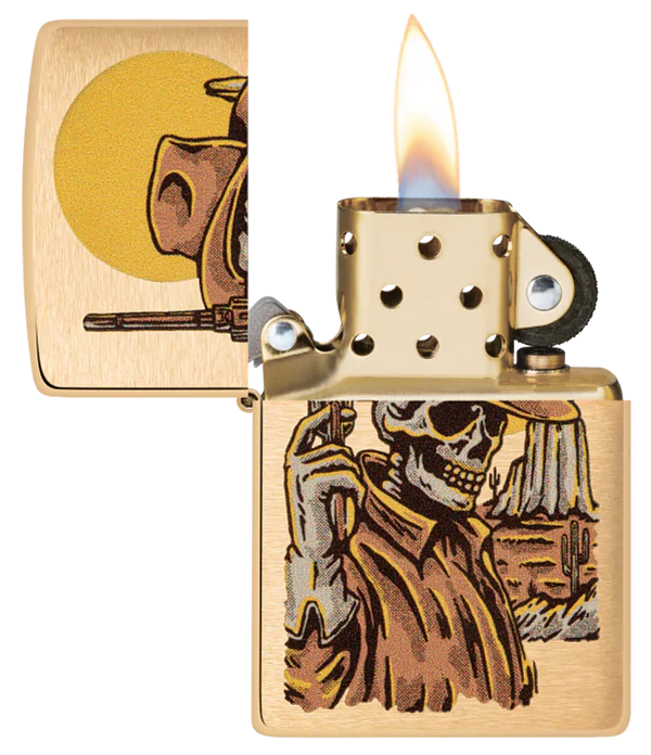ZIPPO WESTERN ET SQUELETTE - PLEIN AIR CAMPING ET SURVIE - BRIQUETS